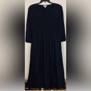 Croft & Barrow Classic Black Midi Dress